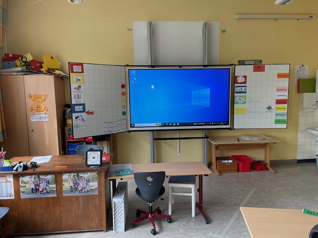 Tafel im Klassenraum